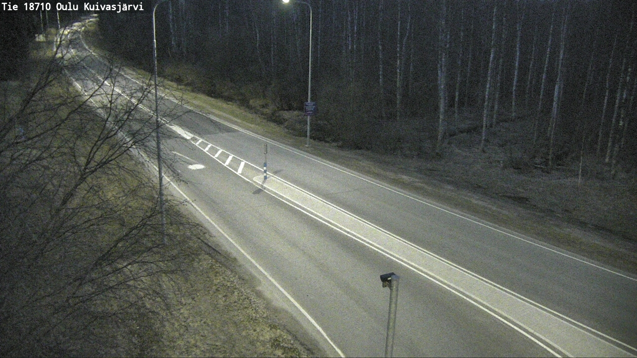 Weather Camera Image väg 18710 Oulu Kuivasjärvi, Oulu, Pohjois-Pohjanmaa
