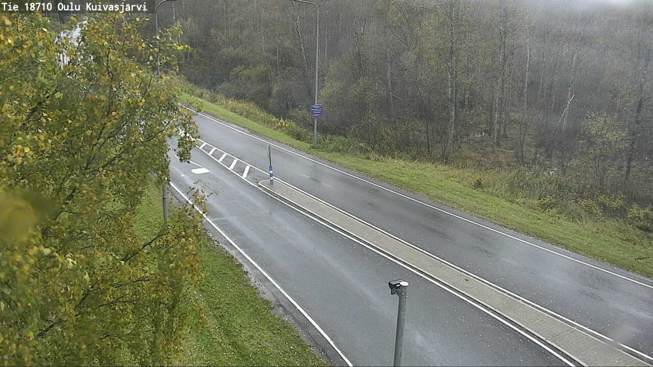 Weather Camera Image väg 18710 Oulu Kuivasjärvi, Oulu, Pohjois-Pohjanmaa