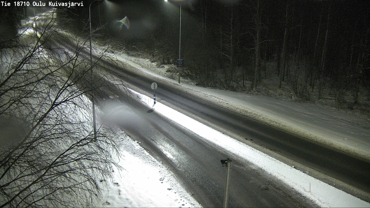 Weather Camera Image road 18710 Oulu Kuivasjärvi, Oulu, Pohjois-Pohjanmaa