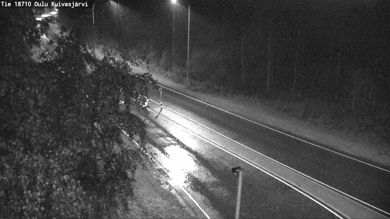 Weather Camera Image road 18710 Oulu Kuivasjärvi, Oulu, Pohjois-Pohjanmaa