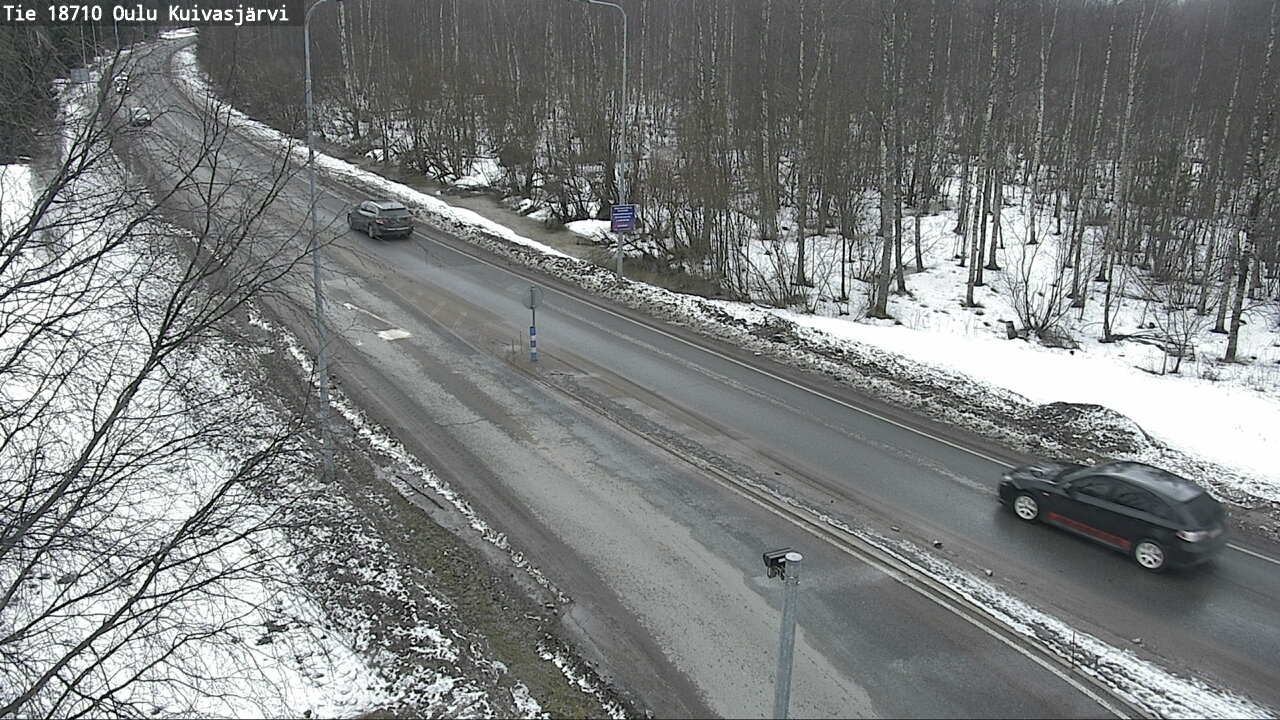 Weather Camera Image väg 18710 Oulu Kuivasjärvi, Oulu, Pohjois-Pohjanmaa