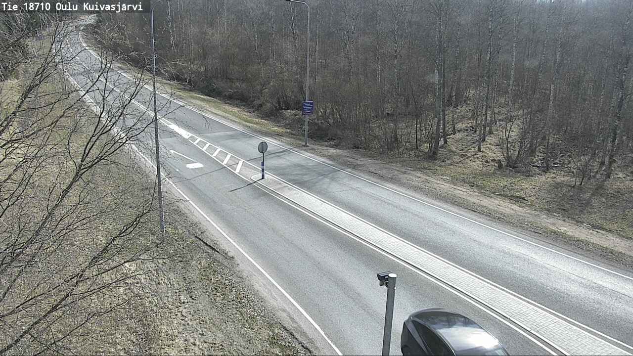 Weather Camera Image väg 18710 Oulu Kuivasjärvi, Oulu, Pohjois-Pohjanmaa
