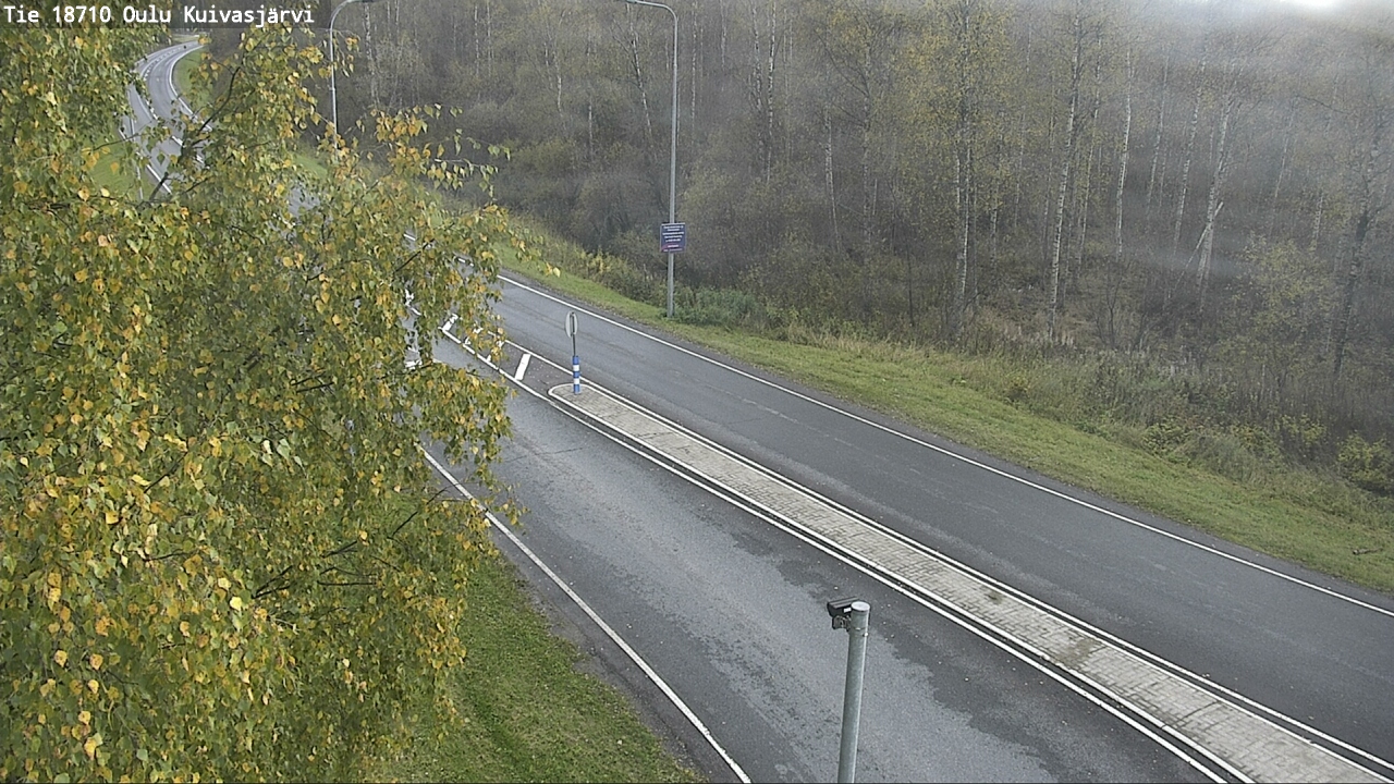 Weather Camera Image road 18710 Oulu Kuivasjärvi, Oulu, Pohjois-Pohjanmaa