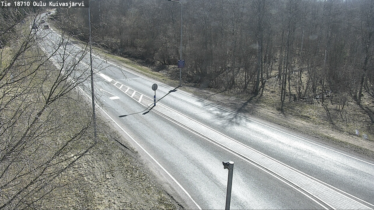 Weather Camera Image väg 18710 Oulu Kuivasjärvi, Oulu, Pohjois-Pohjanmaa