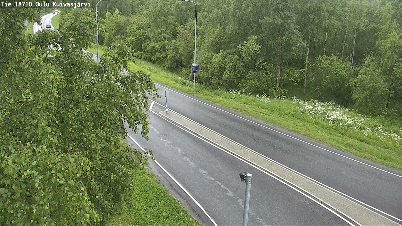 Weather Camera Image road 18710 Oulu Kuivasjärvi, Oulu, Pohjois-Pohjanmaa