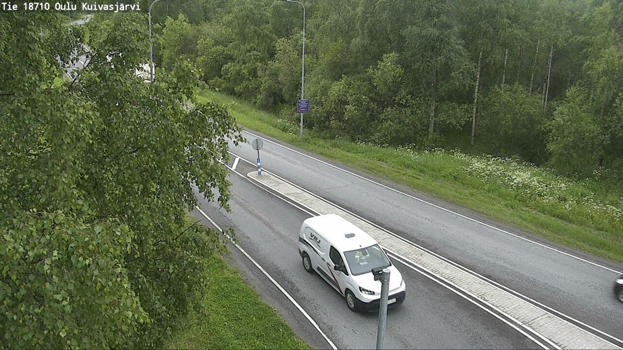 Weather Camera Image road 18710 Oulu Kuivasjärvi, Oulu, Pohjois-Pohjanmaa