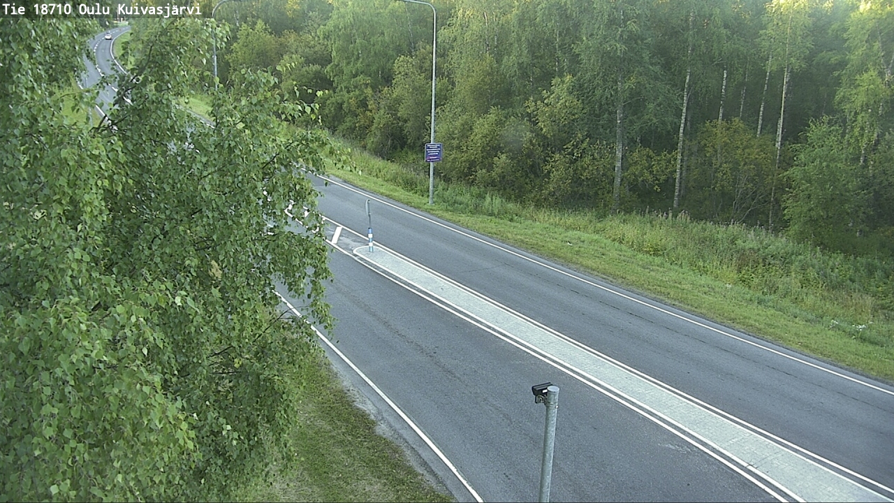 Weather Camera Image road 18710 Oulu Kuivasjärvi, Oulu, Pohjois-Pohjanmaa