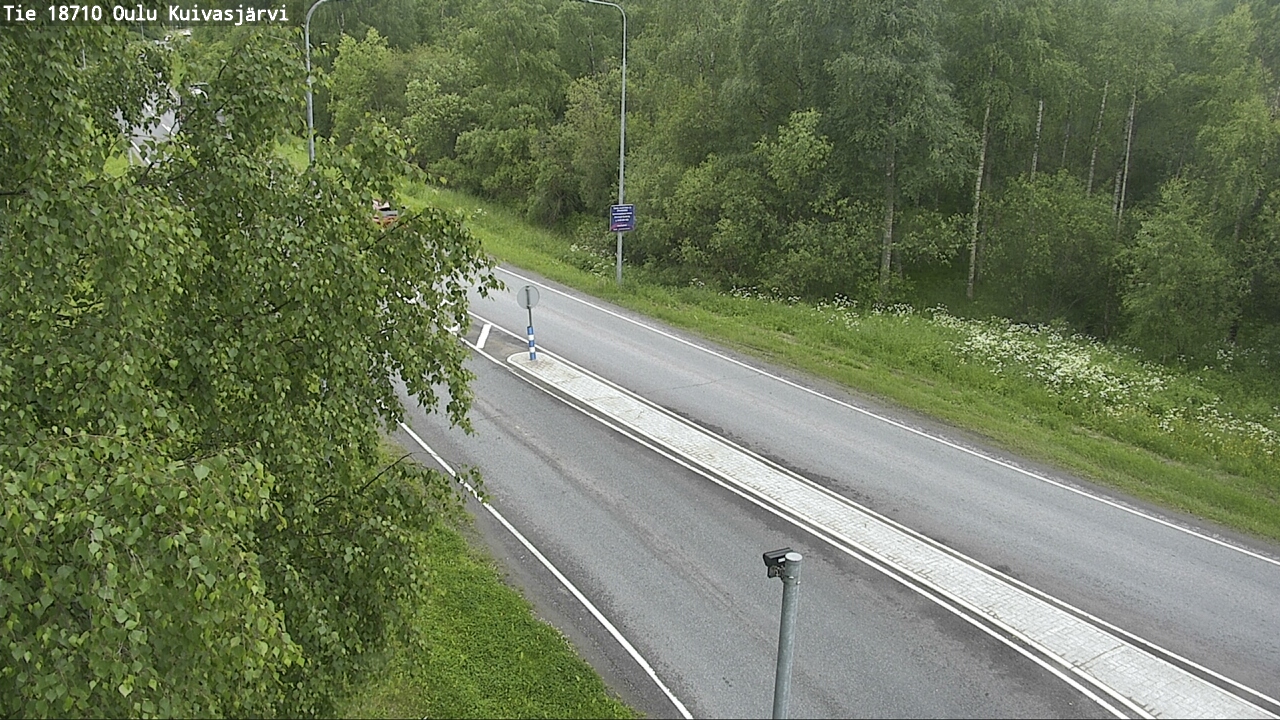 Weather Camera Image road 18710 Oulu Kuivasjärvi, Oulu, Pohjois-Pohjanmaa