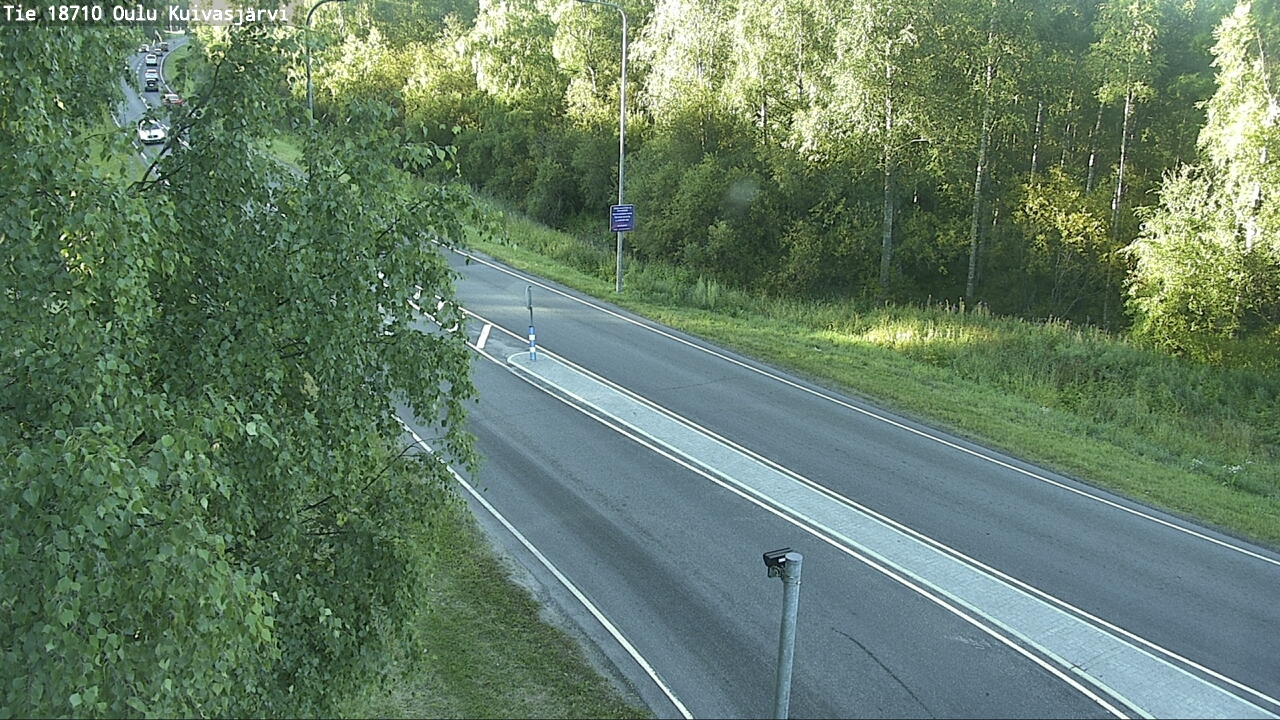 Weather Camera Image road 18710 Oulu Kuivasjärvi, Oulu, Pohjois-Pohjanmaa