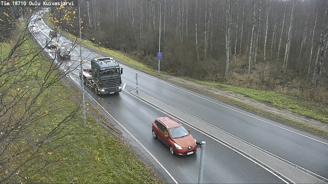 Weather Camera Image road 18710 Oulu Kuivasjärvi, Oulu, Pohjois-Pohjanmaa