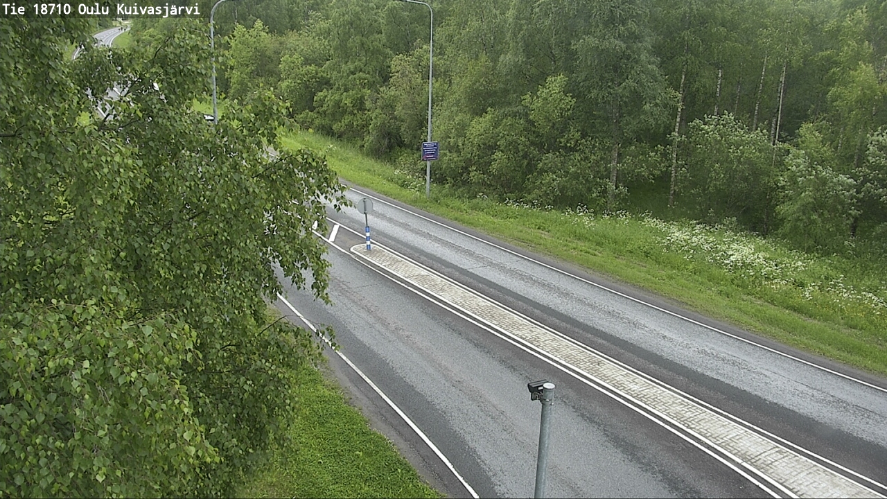 Weather Camera Image road 18710 Oulu Kuivasjärvi, Oulu, Pohjois-Pohjanmaa