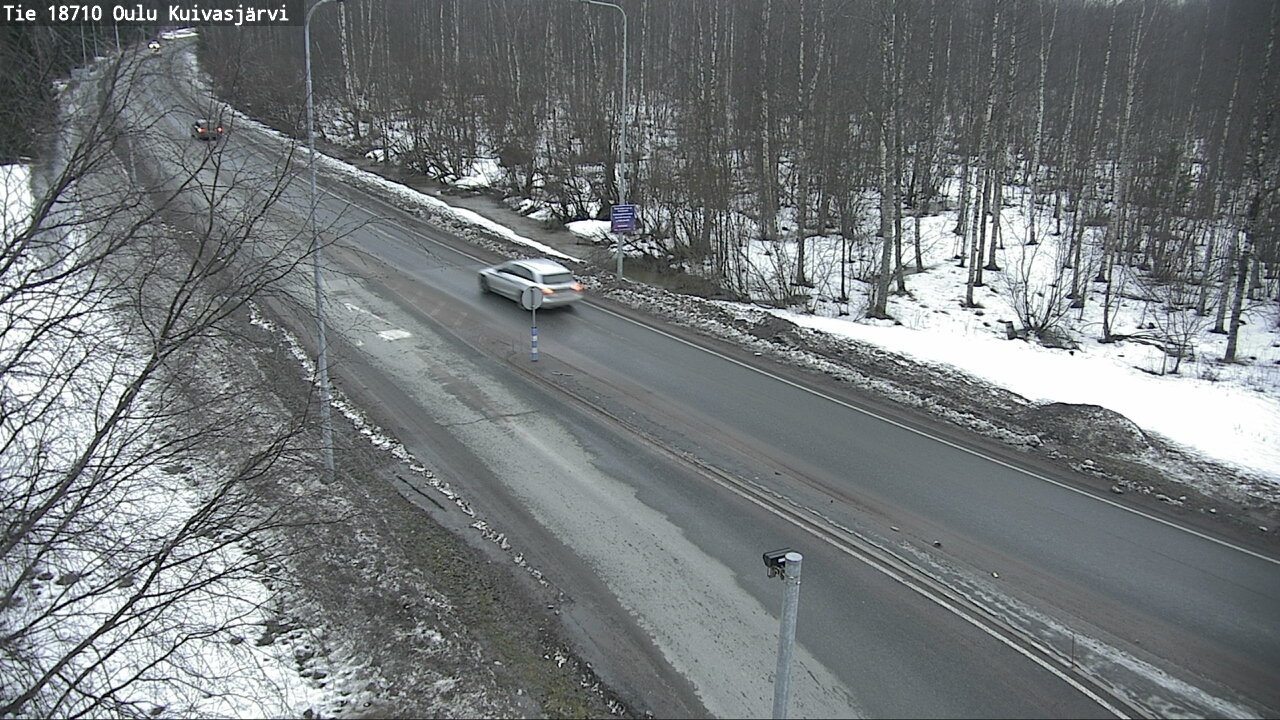 Weather Camera Image road 18710 Oulu Kuivasjärvi, Oulu, Pohjois-Pohjanmaa