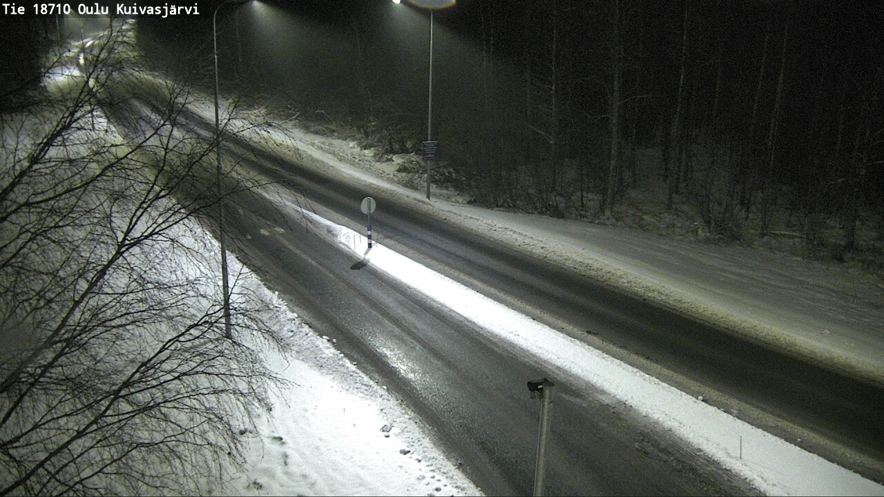 Weather Camera Image road 18710 Oulu Kuivasjärvi, Oulu, Pohjois-Pohjanmaa