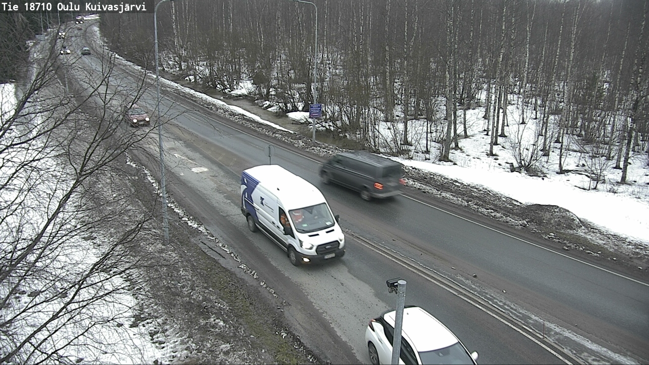 Weather Camera Image road 18710 Oulu Kuivasjärvi, Oulu, Pohjois-Pohjanmaa