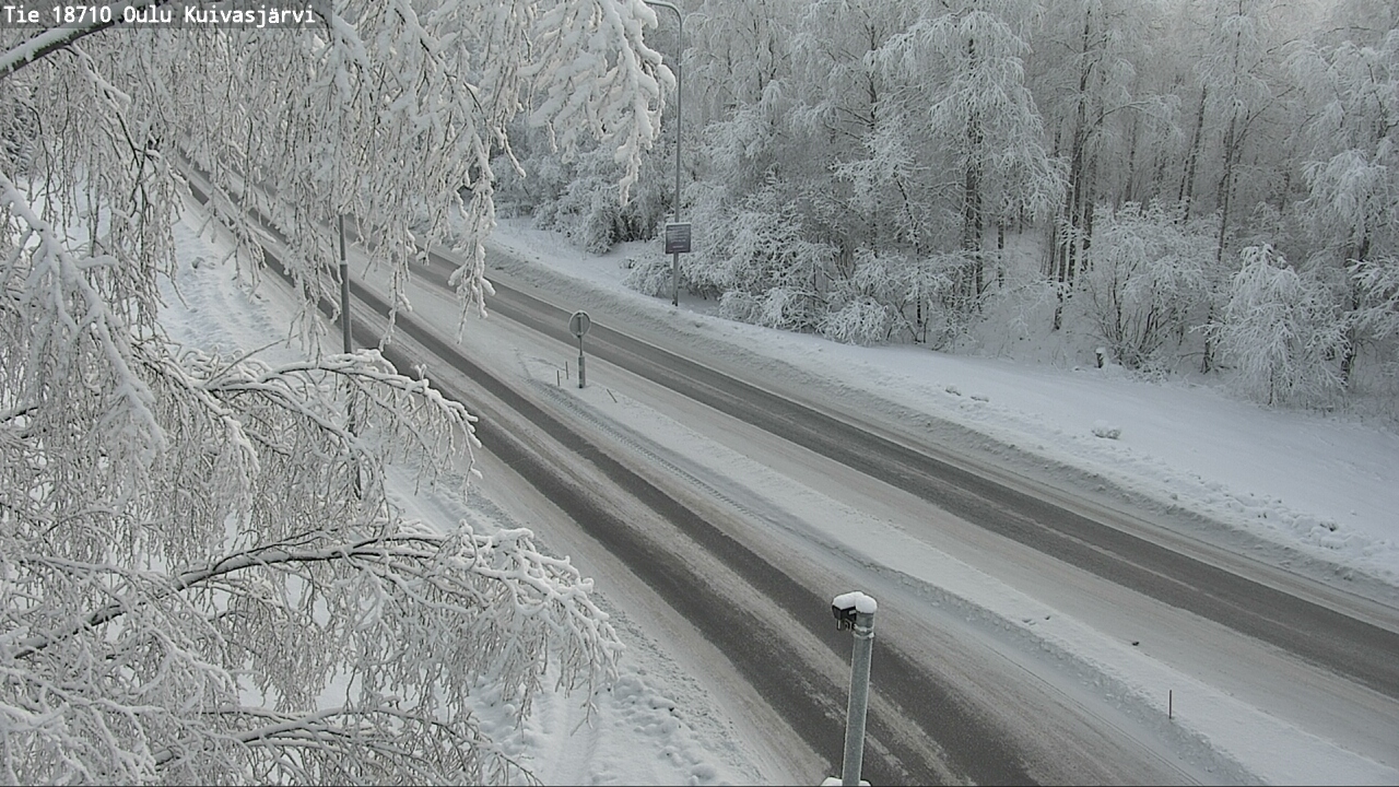 Weather Camera Image road 18710 Oulu Kuivasjärvi, Oulu, Pohjois-Pohjanmaa