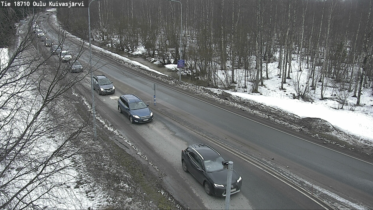Weather Camera Image väg 18710 Oulu Kuivasjärvi, Oulu, Pohjois-Pohjanmaa