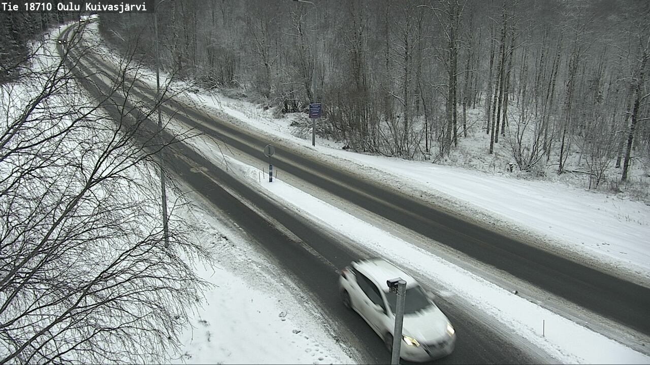 Weather Camera Image road 18710 Oulu Kuivasjärvi, Oulu, Pohjois-Pohjanmaa