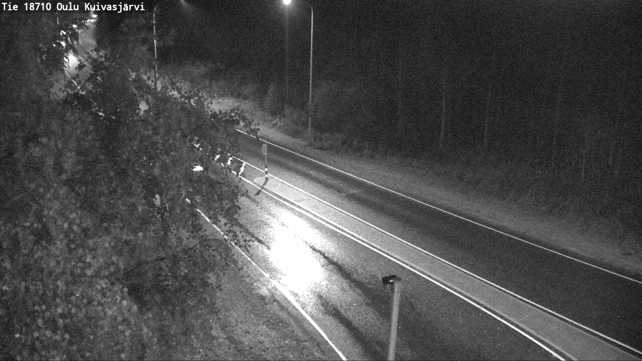 Weather Camera Image road 18710 Oulu Kuivasjärvi, Oulu, Pohjois-Pohjanmaa