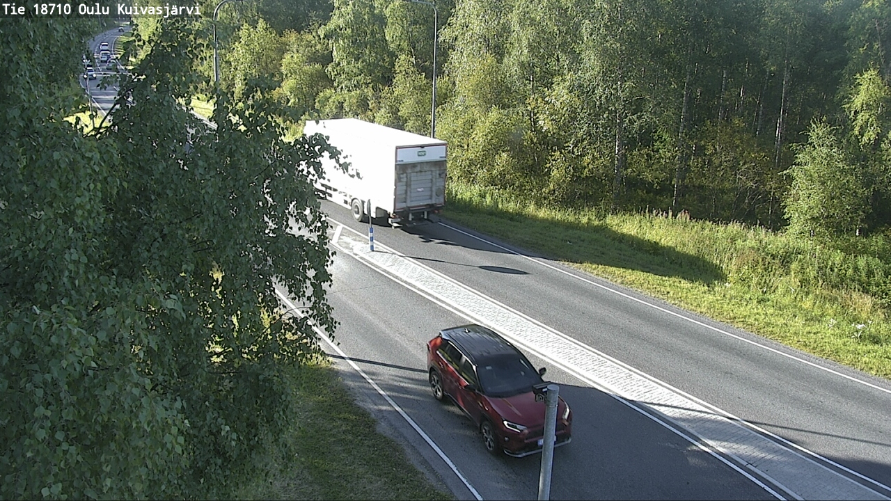 Weather Camera Image road 18710 Oulu Kuivasjärvi, Oulu, Pohjois-Pohjanmaa