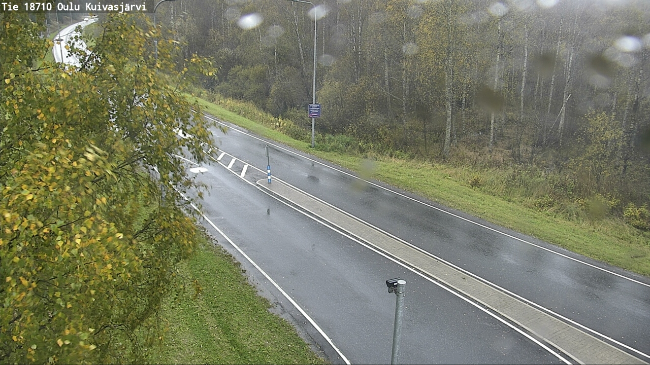 Weather Camera Image väg 18710 Oulu Kuivasjärvi, Oulu, Pohjois-Pohjanmaa