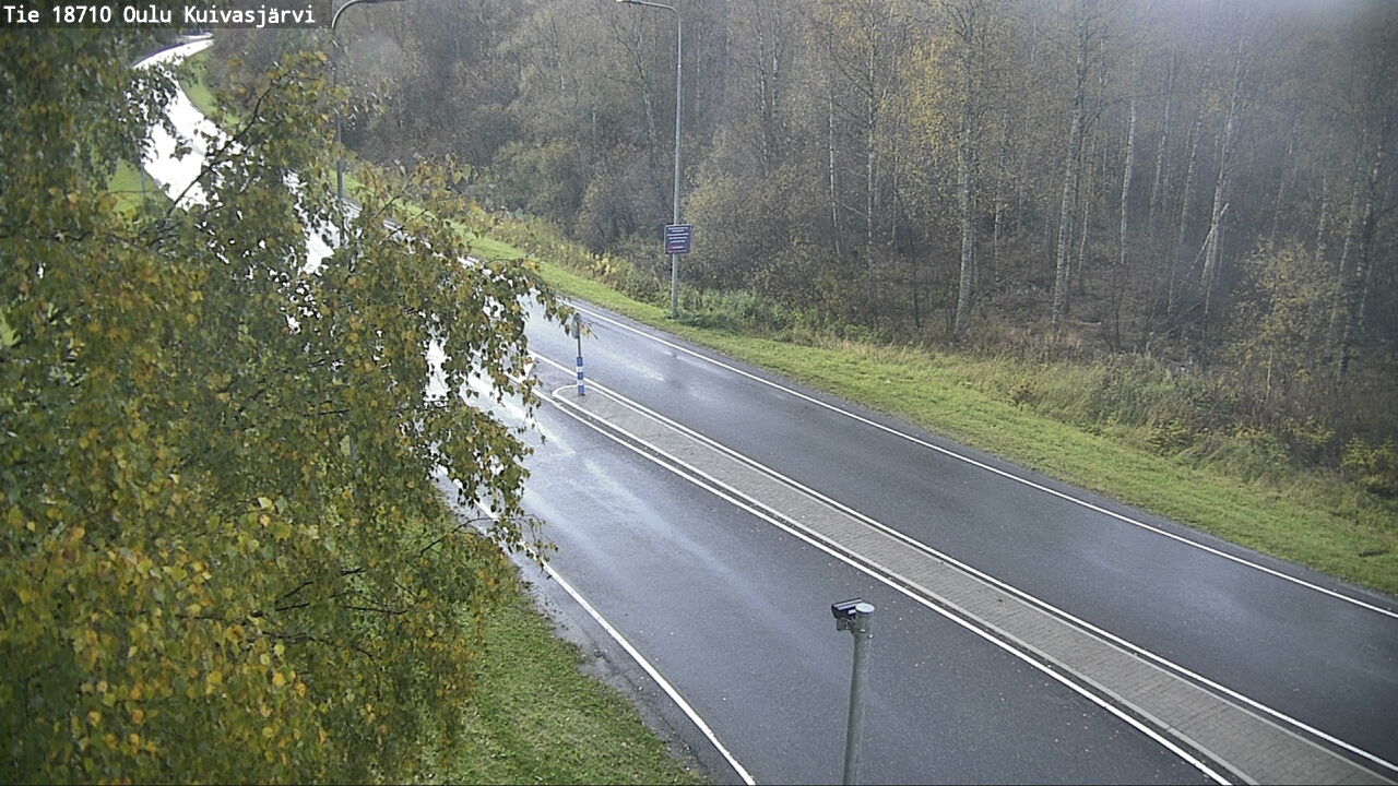 Weather Camera Image road 18710 Oulu Kuivasjärvi, Oulu, Pohjois-Pohjanmaa