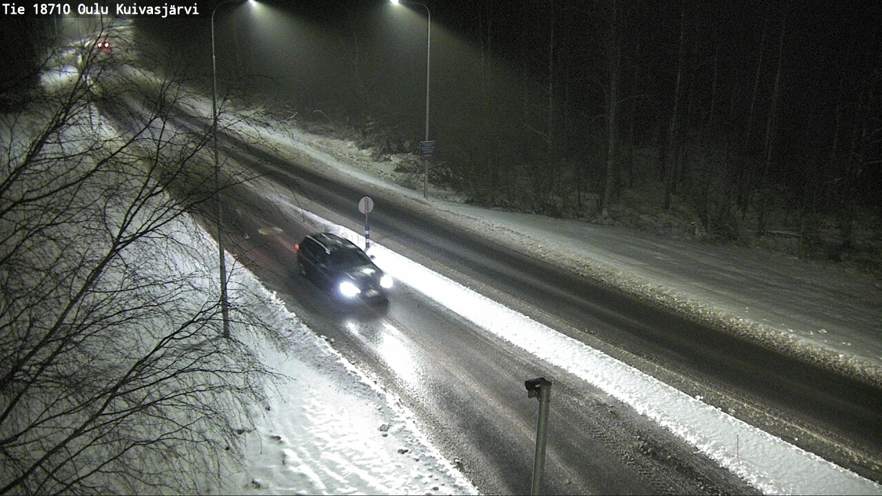 Weather Camera Image road 18710 Oulu Kuivasjärvi, Oulu, Pohjois-Pohjanmaa