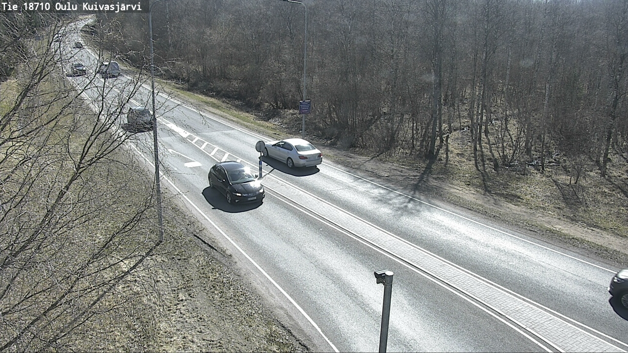 Weather Camera Image väg 18710 Oulu Kuivasjärvi, Oulu, Pohjois-Pohjanmaa