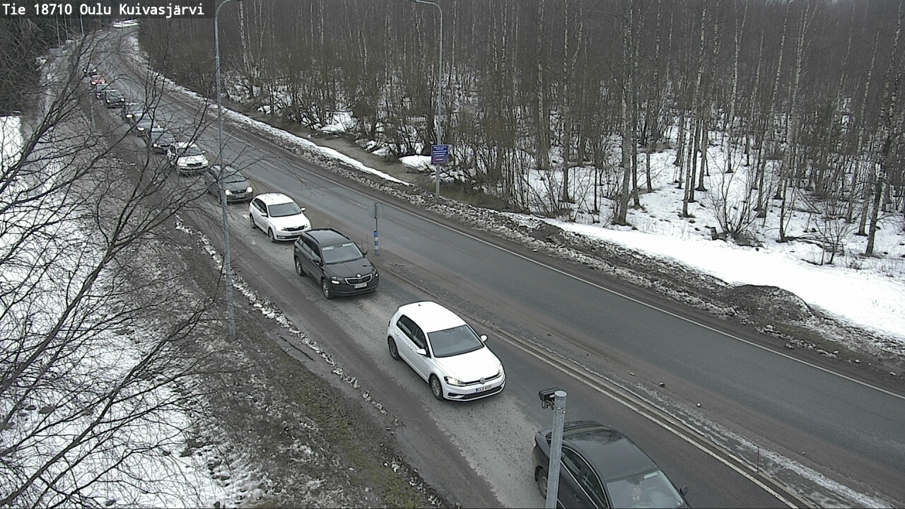 Weather Camera Image road 18710 Oulu Kuivasjärvi, Oulu, Pohjois-Pohjanmaa