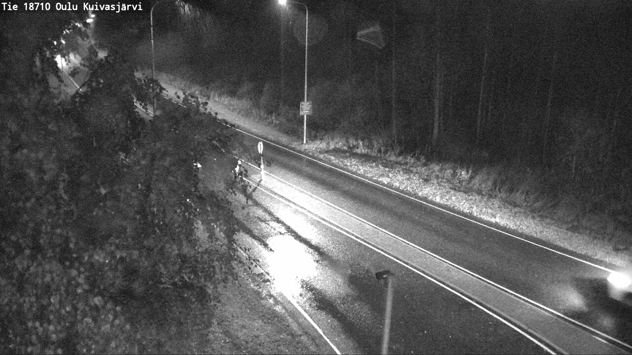 Weather Camera Image road 18710 Oulu Kuivasjärvi, Oulu, Pohjois-Pohjanmaa