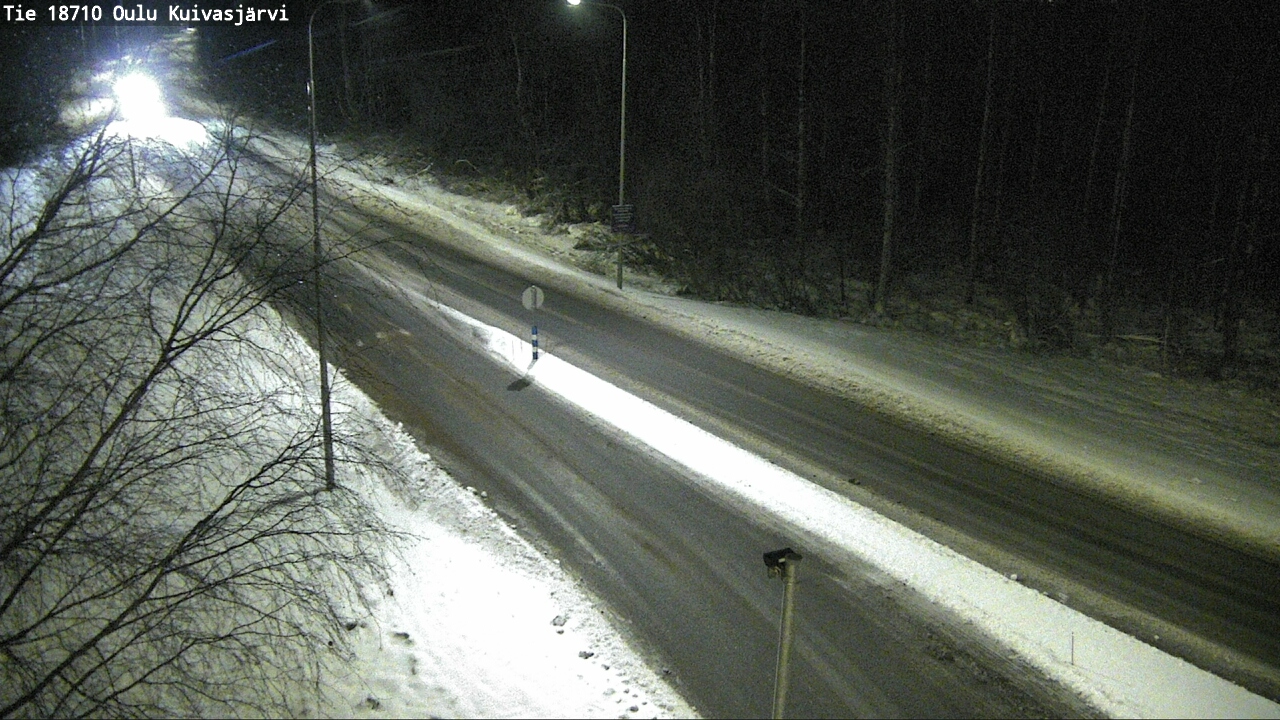 Weather Camera Image road 18710 Oulu Kuivasjärvi, Oulu, Pohjois-Pohjanmaa