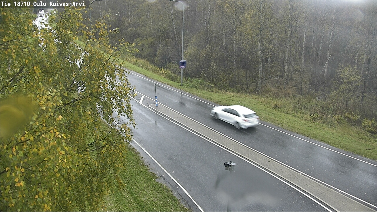 Weather Camera Image väg 18710 Oulu Kuivasjärvi, Oulu, Pohjois-Pohjanmaa