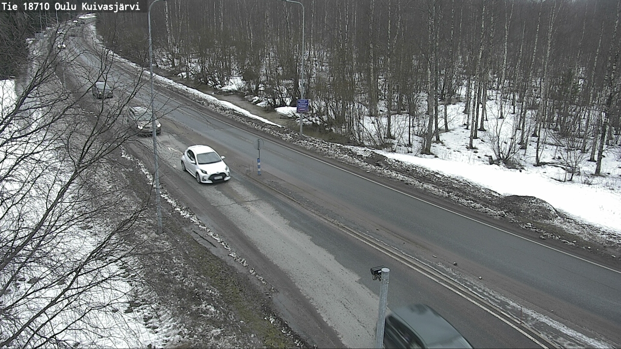 Weather Camera Image road 18710 Oulu Kuivasjärvi, Oulu, Pohjois-Pohjanmaa