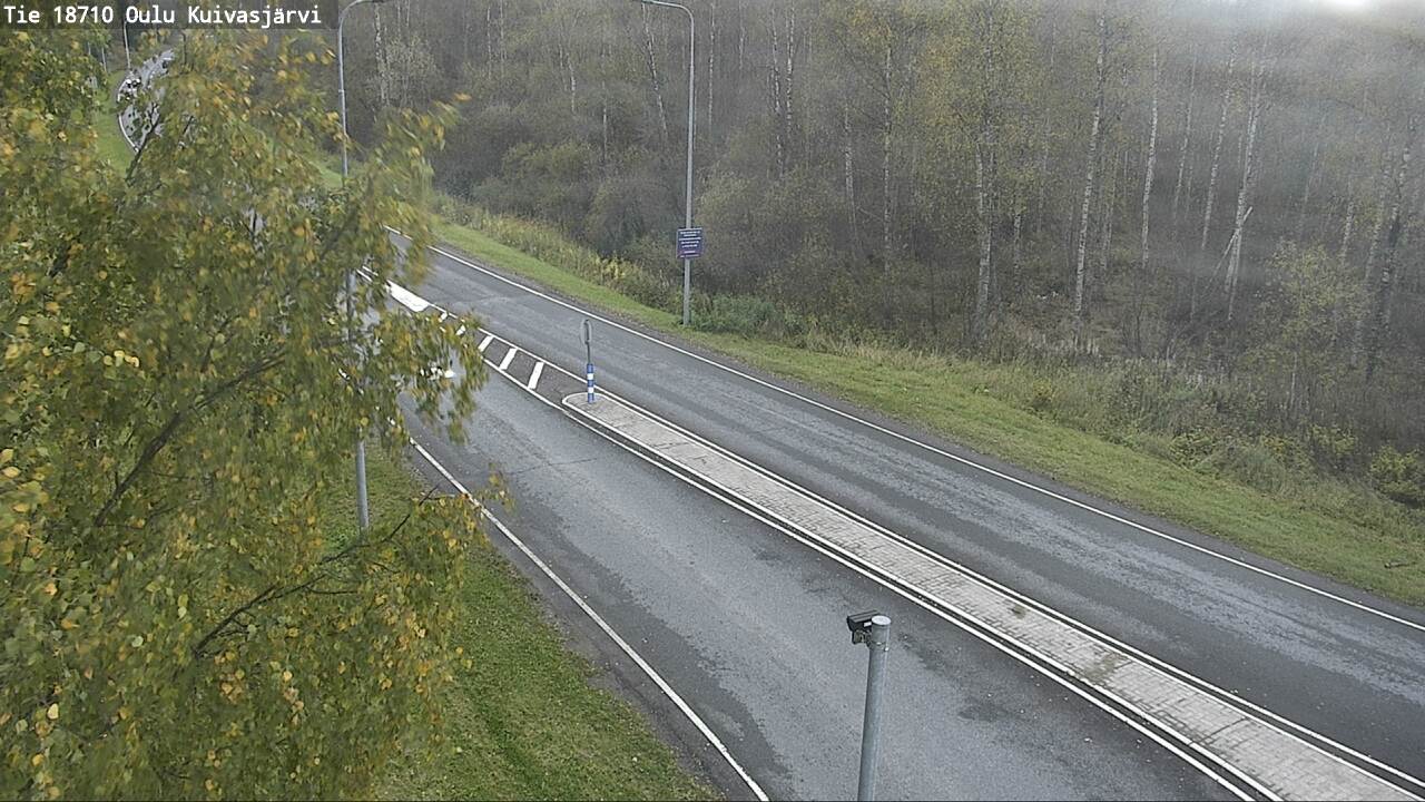 Weather Camera Image road 18710 Oulu Kuivasjärvi, Oulu, Pohjois-Pohjanmaa
