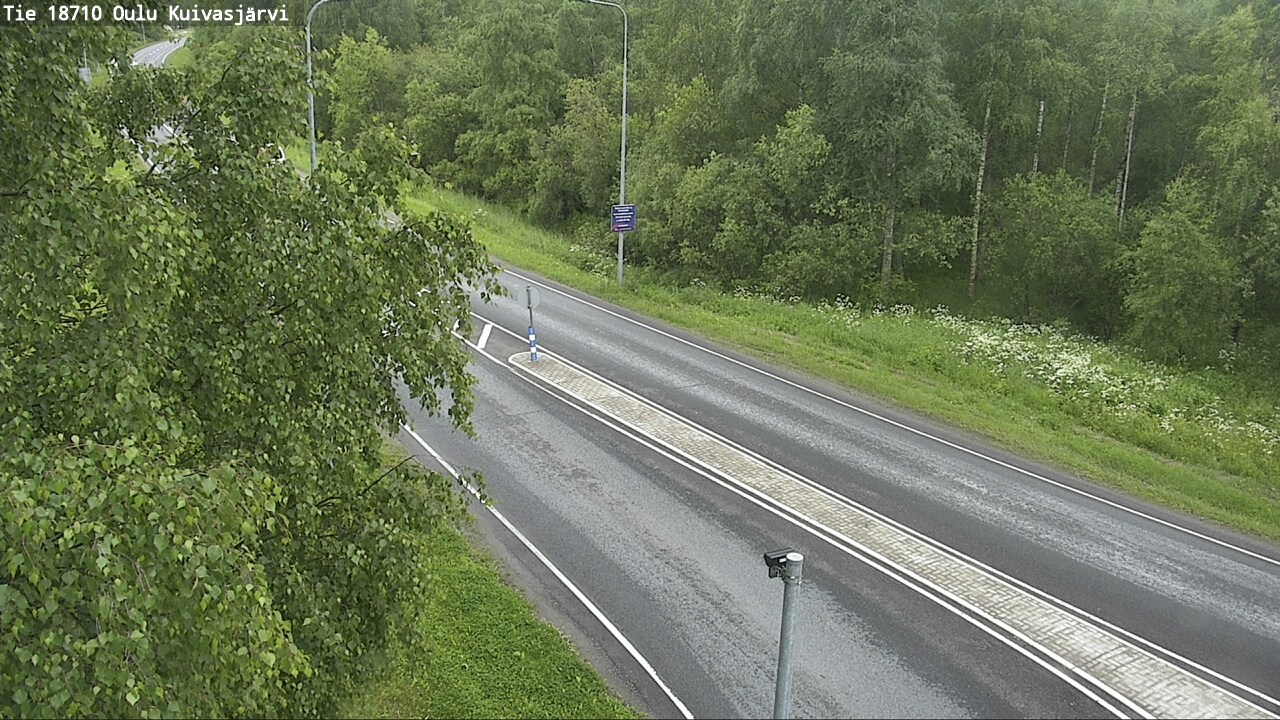 Weather Camera Image road 18710 Oulu Kuivasjärvi, Oulu, Pohjois-Pohjanmaa