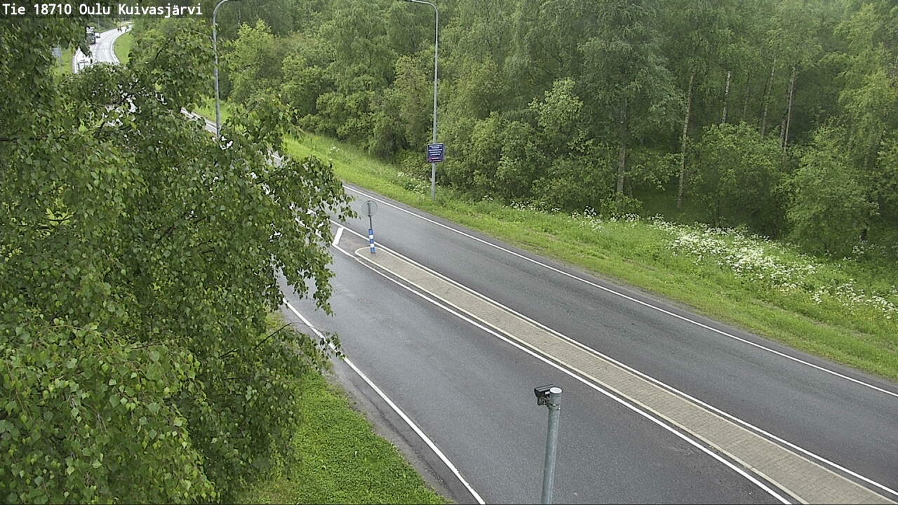 Weather Camera Image road 18710 Oulu Kuivasjärvi, Oulu, Pohjois-Pohjanmaa