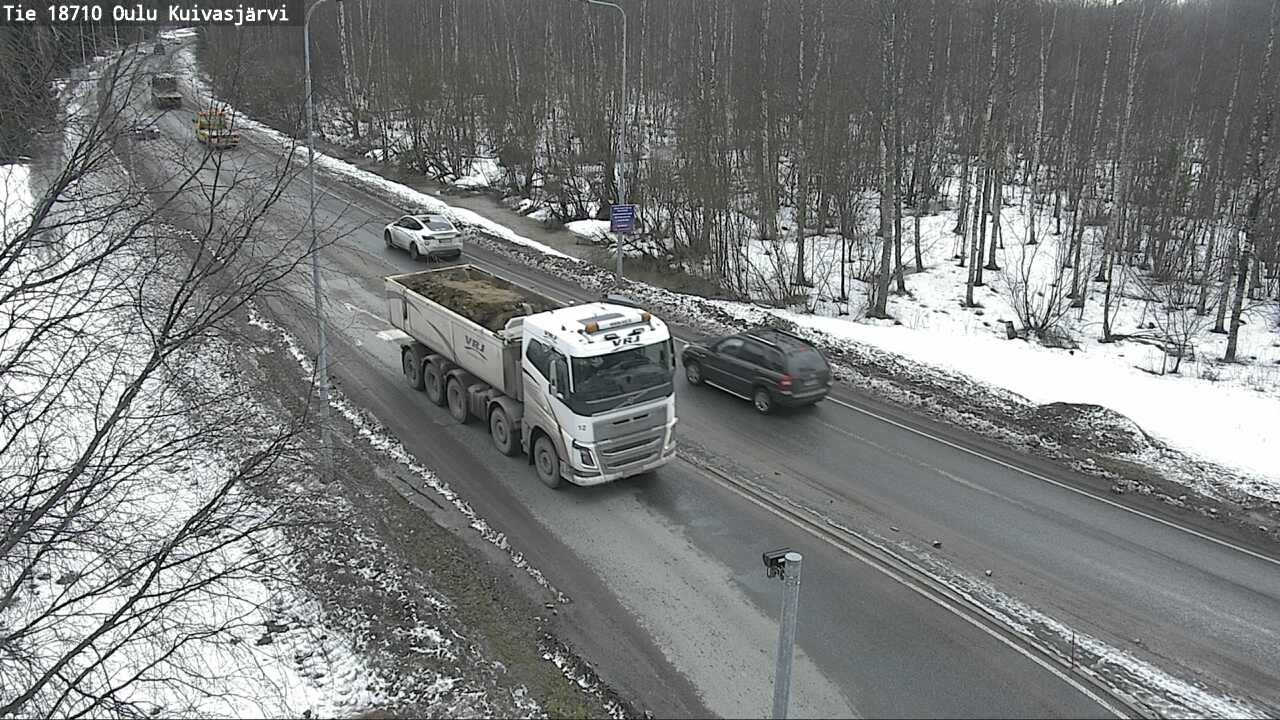 Weather Camera Image väg 18710 Oulu Kuivasjärvi, Oulu, Pohjois-Pohjanmaa