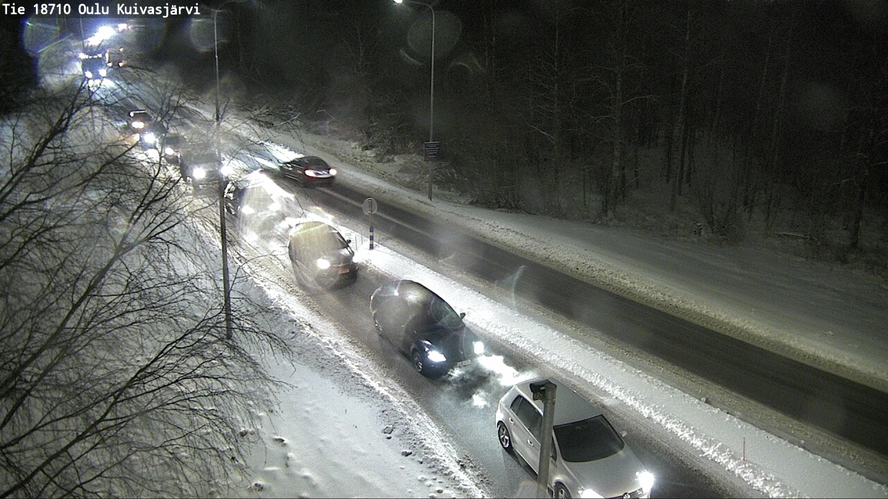 Weather Camera Image road 18710 Oulu Kuivasjärvi, Oulu, Pohjois-Pohjanmaa