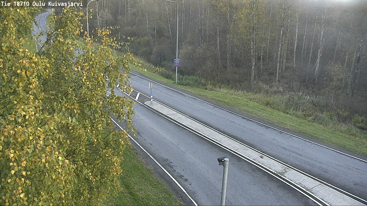 Weather Camera Image road 18710 Oulu Kuivasjärvi, Oulu, Pohjois-Pohjanmaa