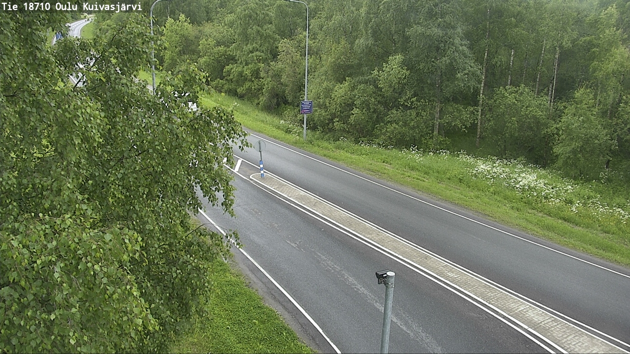 Weather Camera Image road 18710 Oulu Kuivasjärvi, Oulu, Pohjois-Pohjanmaa