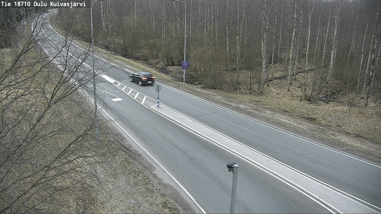 Weather Camera Image road 18710 Oulu Kuivasjärvi, Oulu, Pohjois-Pohjanmaa
