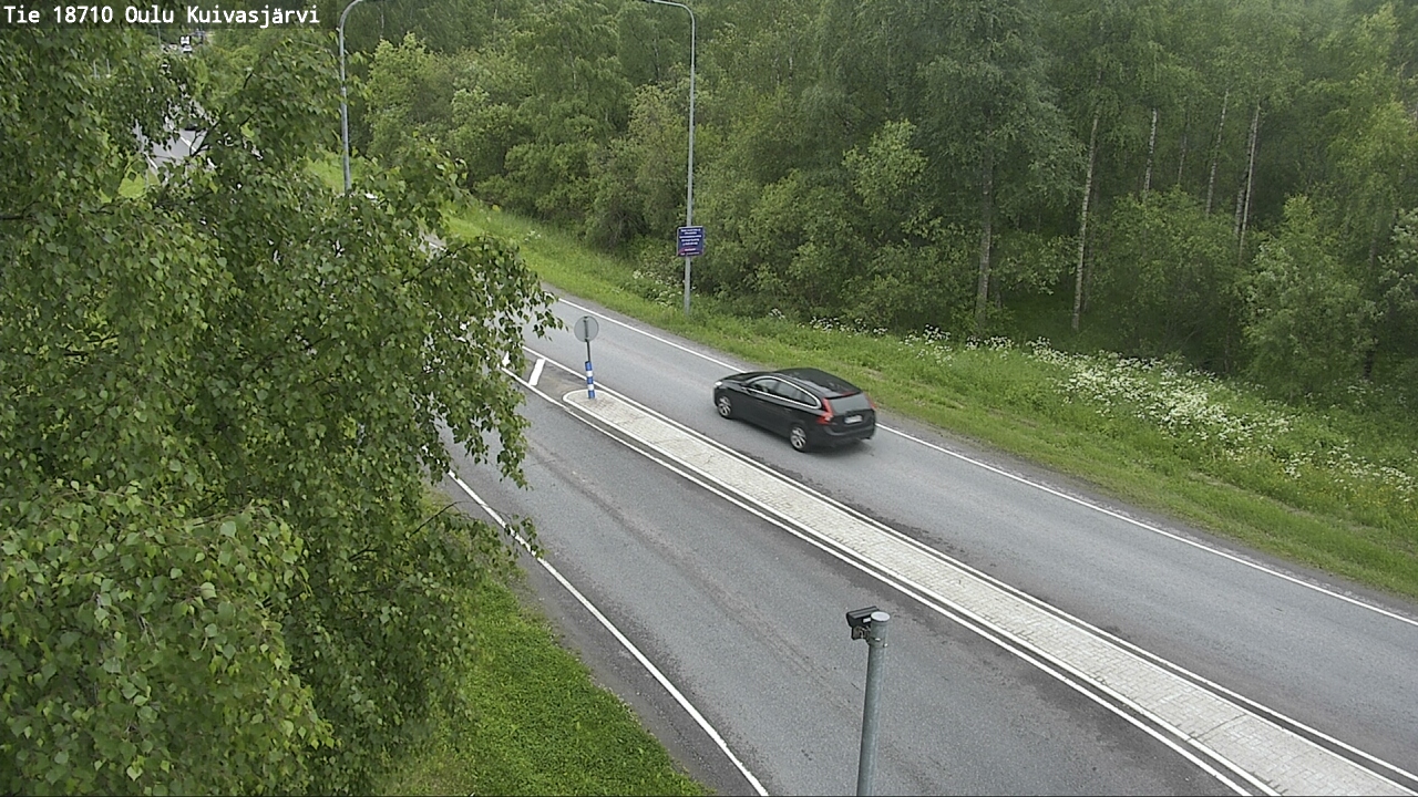 Weather Camera Image road 18710 Oulu Kuivasjärvi, Oulu, Pohjois-Pohjanmaa