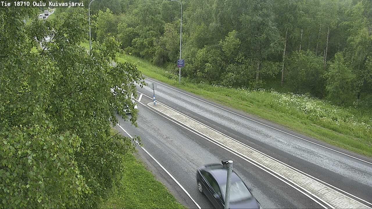 Weather Camera Image road 18710 Oulu Kuivasjärvi, Oulu, Pohjois-Pohjanmaa