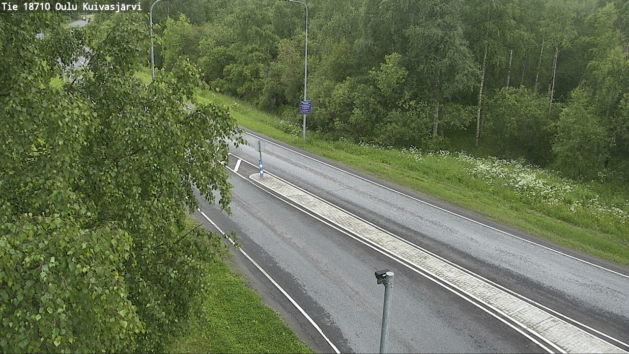 Weather Camera Image road 18710 Oulu Kuivasjärvi, Oulu, Pohjois-Pohjanmaa