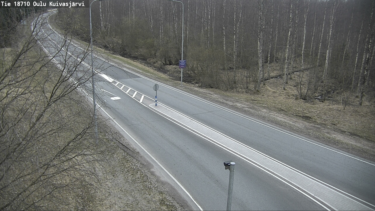 Weather Camera Image road 18710 Oulu Kuivasjärvi, Oulu, Pohjois-Pohjanmaa