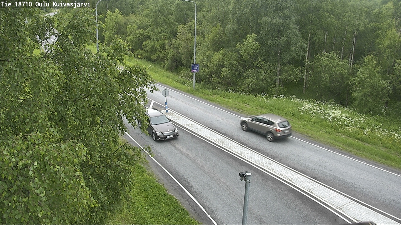 Weather Camera Image road 18710 Oulu Kuivasjärvi, Oulu, Pohjois-Pohjanmaa