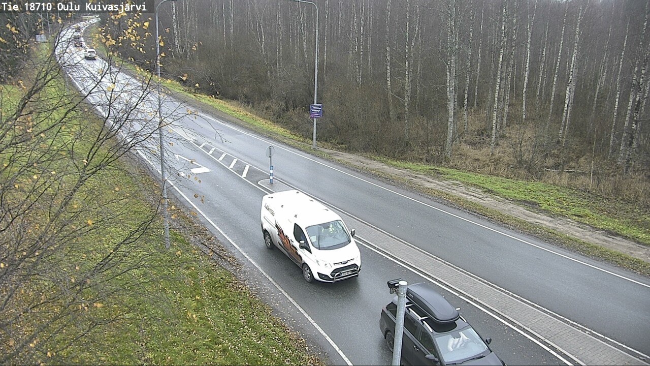 Weather Camera Image väg 18710 Oulu Kuivasjärvi, Oulu, Pohjois-Pohjanmaa