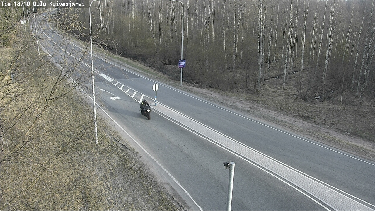 Weather Camera Image väg 18710 Oulu Kuivasjärvi, Oulu, Pohjois-Pohjanmaa