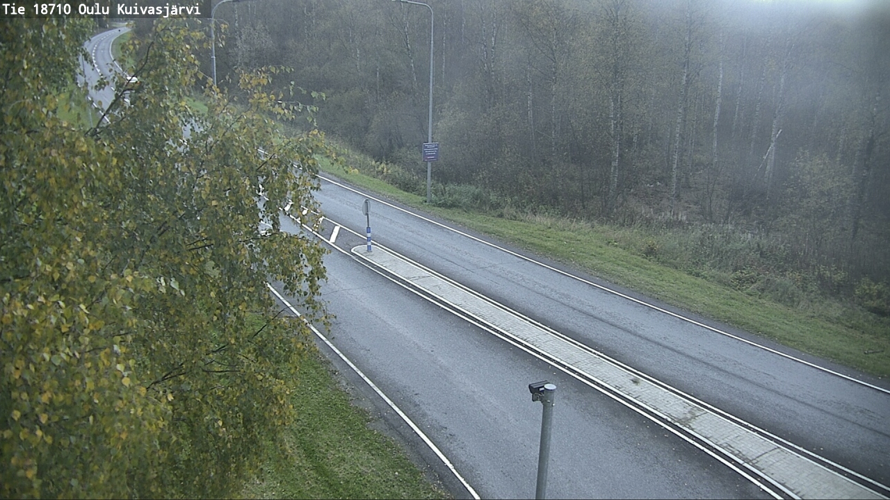 Weather Camera Image road 18710 Oulu Kuivasjärvi, Oulu, Pohjois-Pohjanmaa