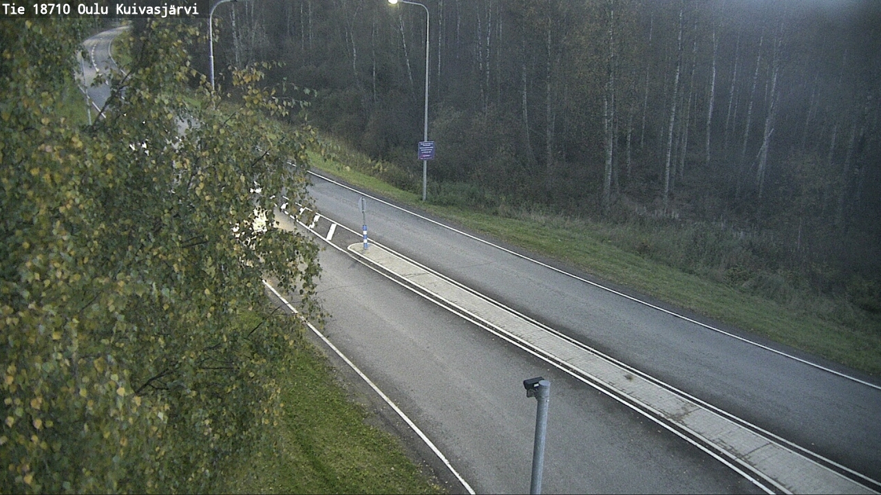 Weather Camera Image road 18710 Oulu Kuivasjärvi, Oulu, Pohjois-Pohjanmaa