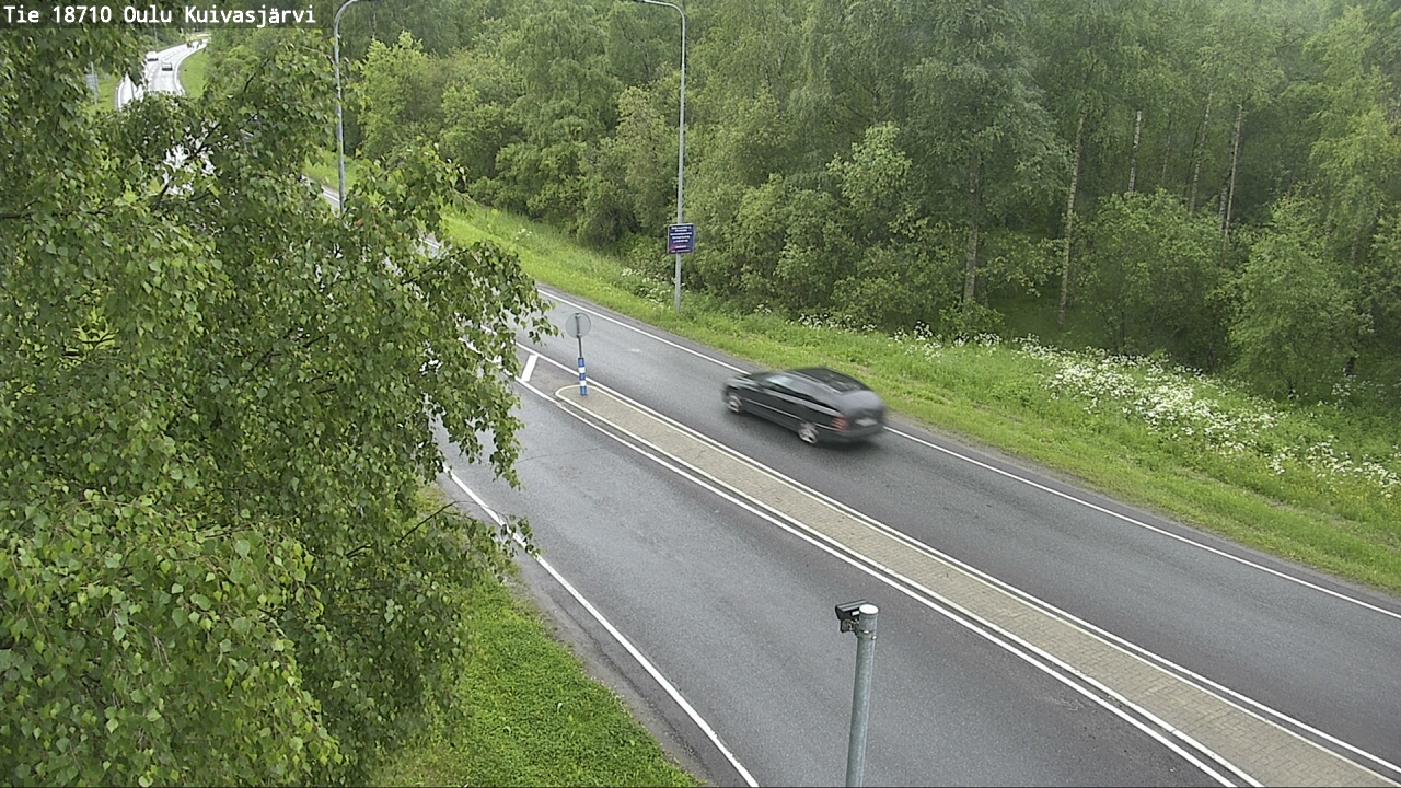 Weather Camera Image road 18710 Oulu Kuivasjärvi, Oulu, Pohjois-Pohjanmaa